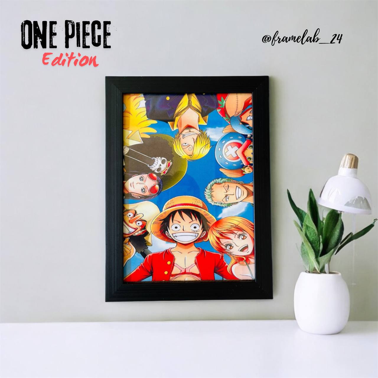 Premium One Piece edition home decor frame - Slymart